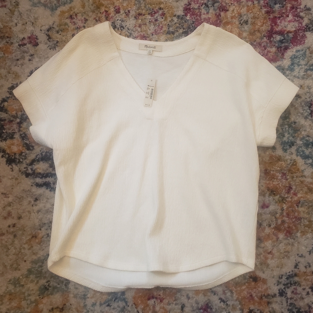 NWT Madewell Ottoman Jacquard Top